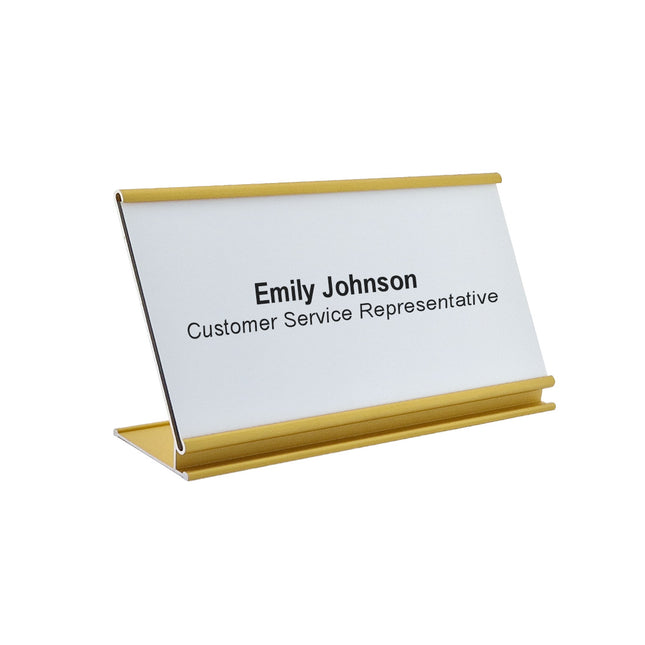 Custom name plate Royale gold - 1 pc
