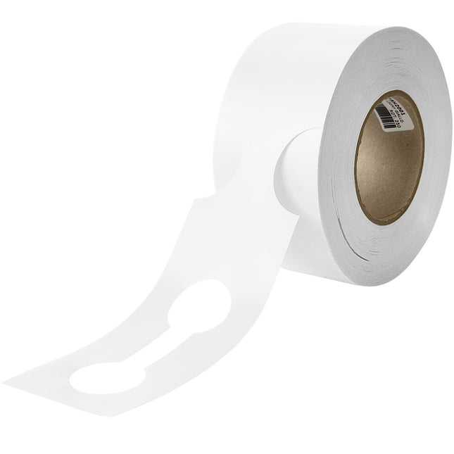 Loop-lock labels white HDPE 400x75mm