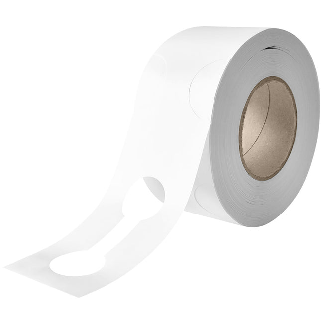 Loop-lock labels white HDPE 400x75mm