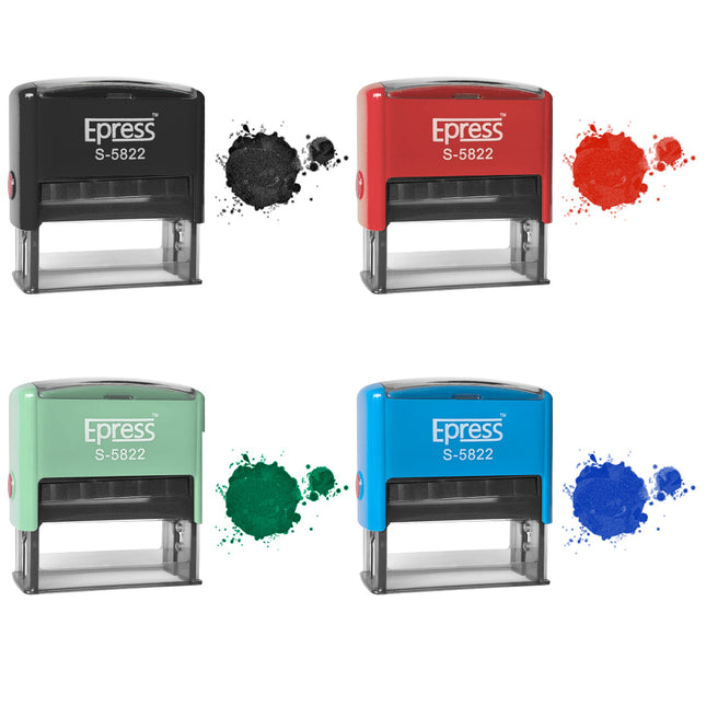 Custom self-inking text stamp 58x22- 1 pc