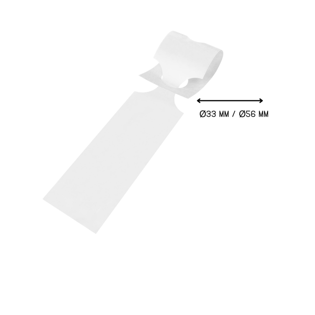 Numbered loop-lock labels HDPE 400x75mm