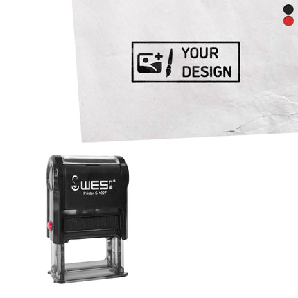 Custom stamp 27x10mm - 1 pc