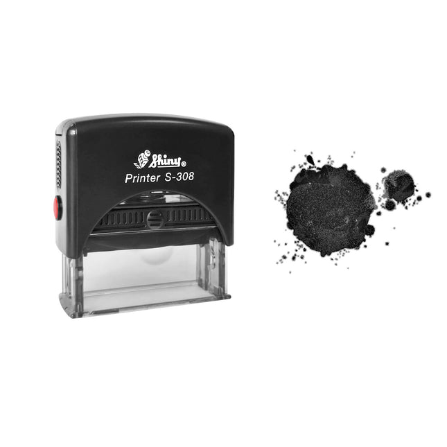 Custom text stamp 45x10mm - 1 pc