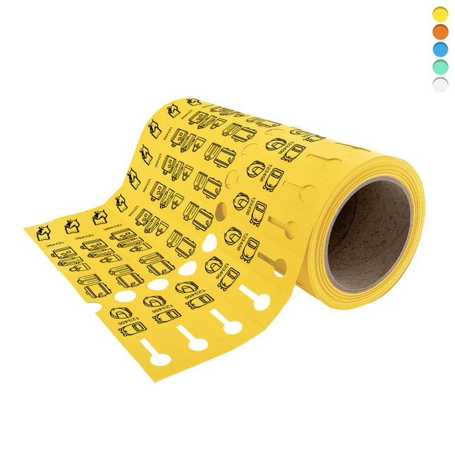 Loop-lock labels PVC 250x25 mm