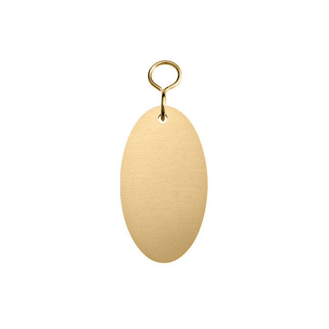 Blank brass key tag Felix 37x67mm - 1 pc