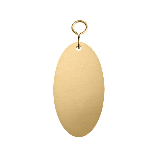 Blank brass key tag Felix 45x85mm- 1 pc