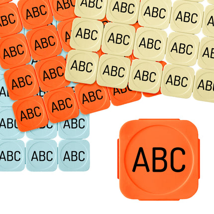 Custom letters break-off tokens - 100 pcs