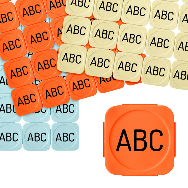 Custom letters break-off tokens - 100 pcs