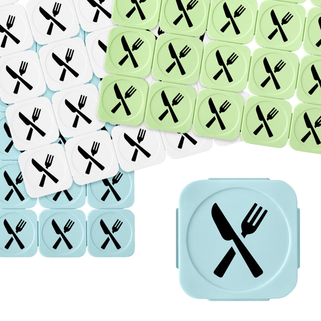Plastic break-off tokens cutlery - 100 pcs