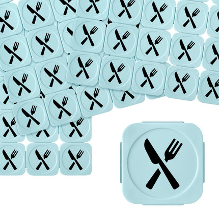 Plastic break-off tokens cutlery - 100 pcs