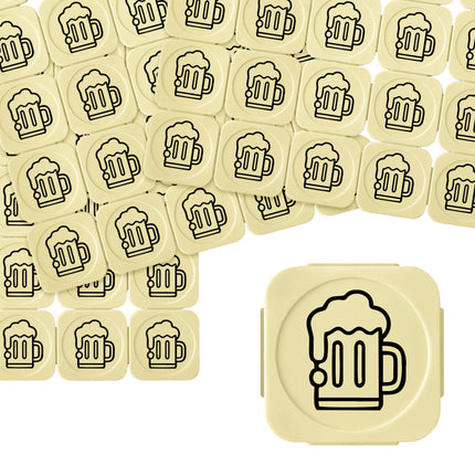 Plastic break-off tokens beer - 100 pcs