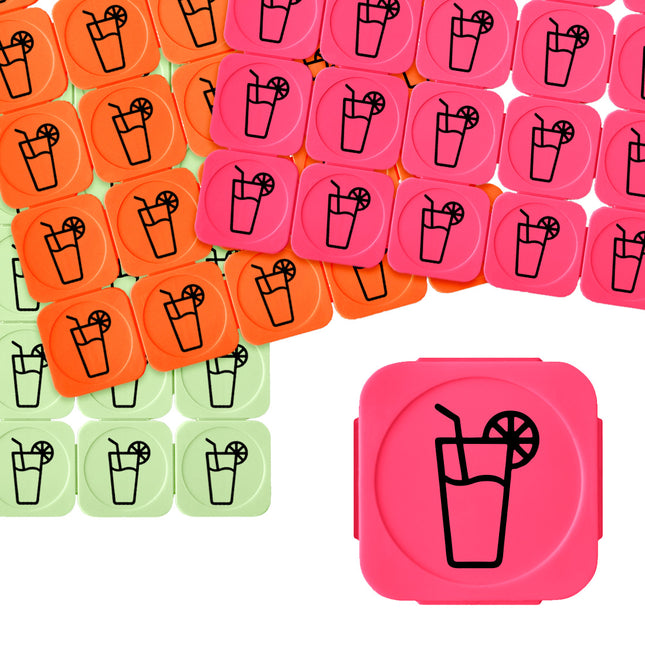 Plastic break-off tokens soda - 100 pcs