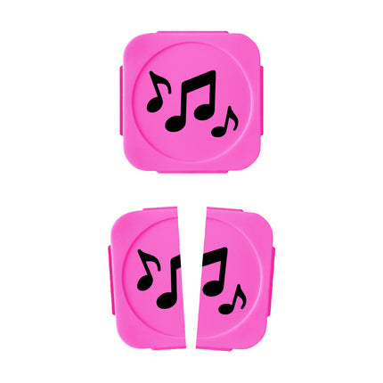 Plastic break-off tokens music notes - 100 pcs