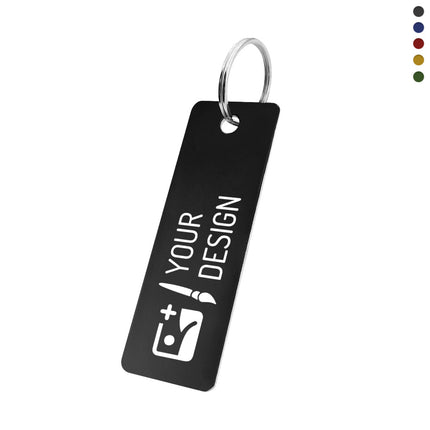 Custom aluminum key tag 25x70mm - 1 pc