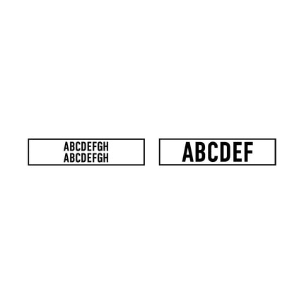 Custom text stamp 45x10mm - 1 pc