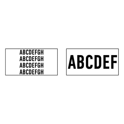 Custom text stamp 75x38mm- 1 pc