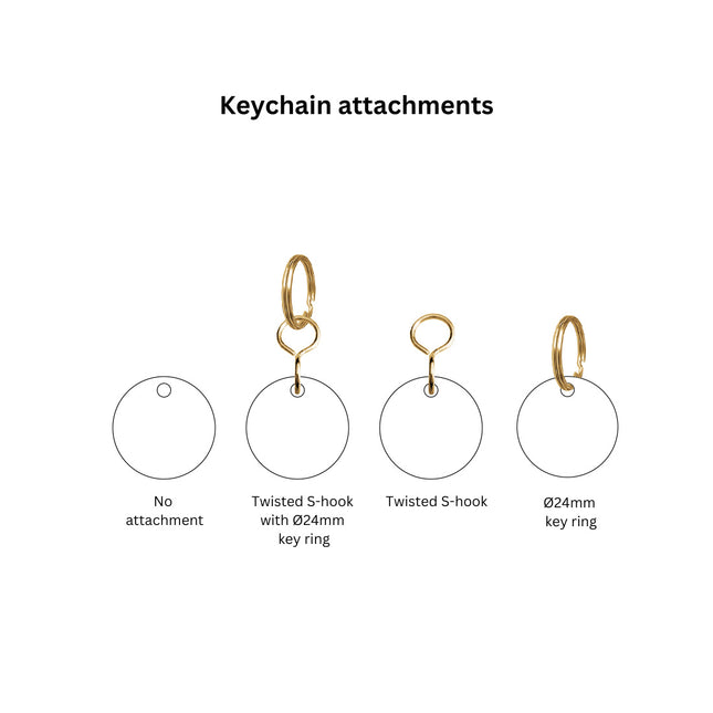 Brass key tag 28x72mm with numbers  - 1 pc