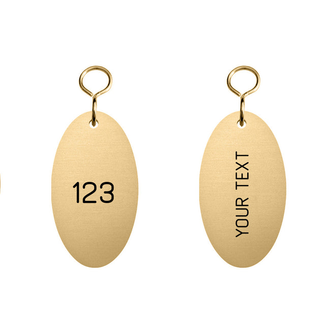 Custom Sablon hotel keychain 37x67mm - 1 pc