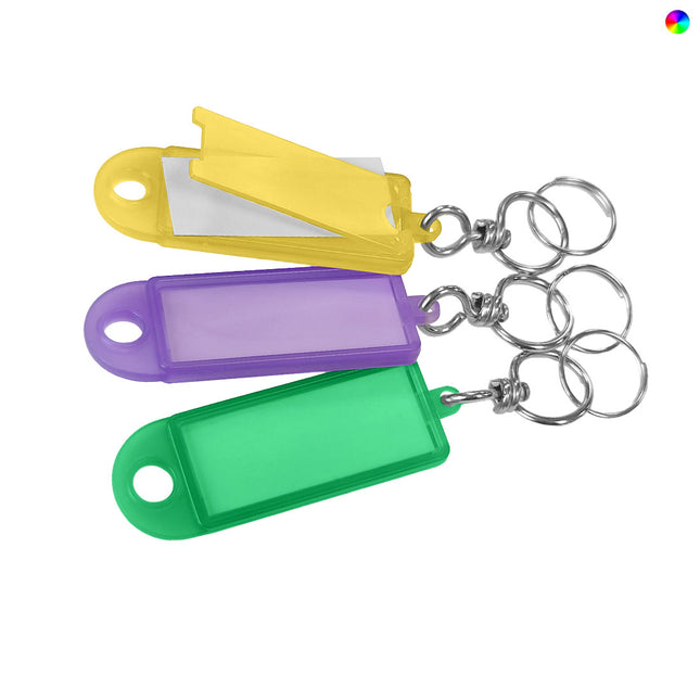 Color mix flip-open key tag 60 x 22 mm – 15 pcs