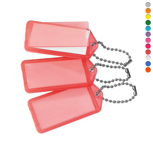 Large flip-open key tags 60 x 27 mm – 100 pcs