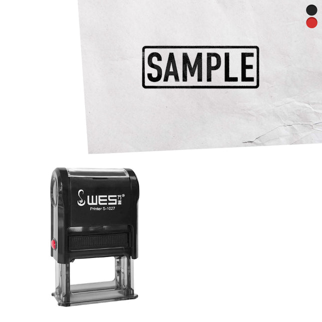 Sample stamp 27x10mm imprint - 1 pc