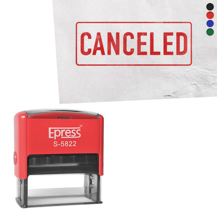 Canceled stamp 58x22mm imprint - 1 pc
