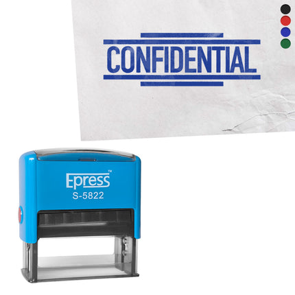 Confidential stamp 58x22mm imprint - 1 pc