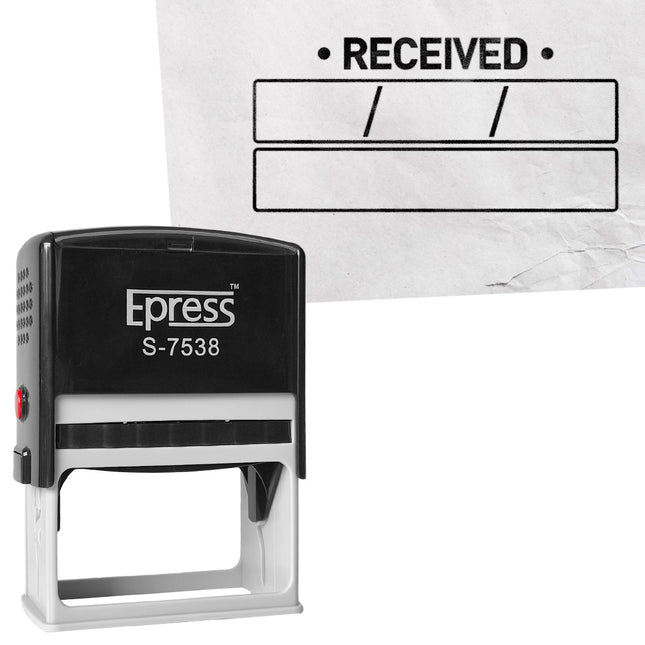Received stamp 75x38mm imprint - 1 pc