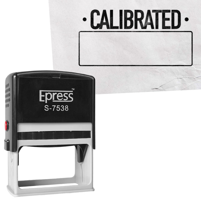 Calibrated stamp 75x38mm imprint - 1 pc