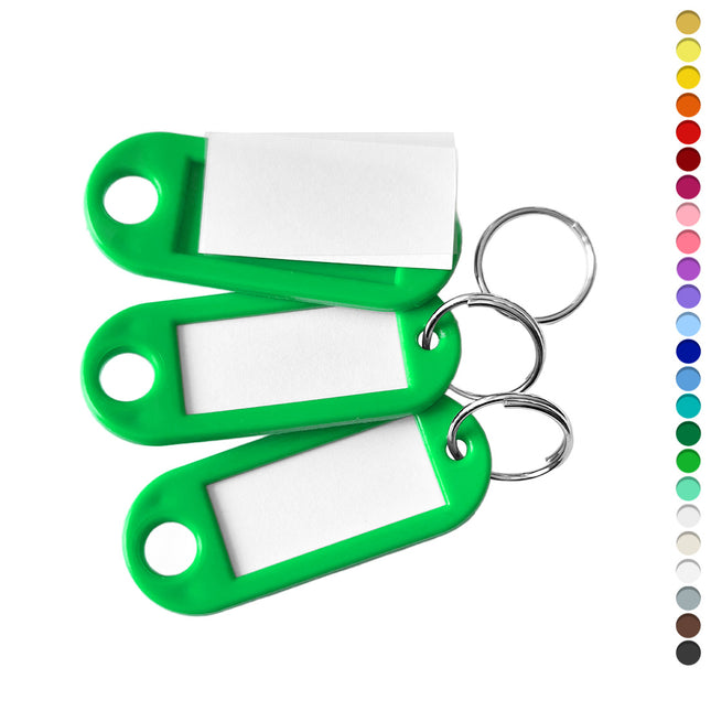 Plastic key tag with label window 55 x 22 mm – 100 pcs