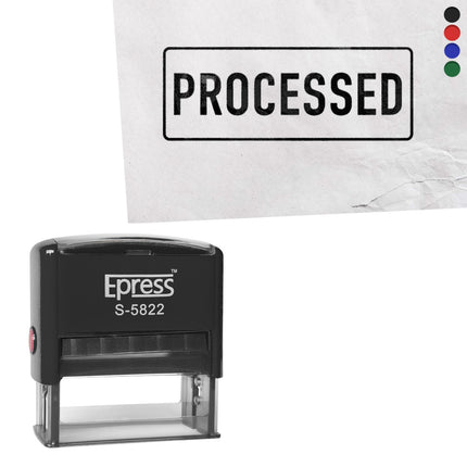 Processed stamp 58x22mm imprint - 1 pc