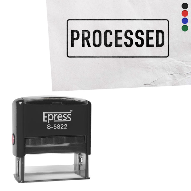 Processed stamp 58x22mm imprint - 1 pc