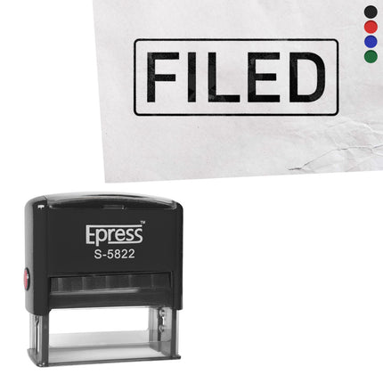 Filed stamp 58x22mm imprint - 1 pc
