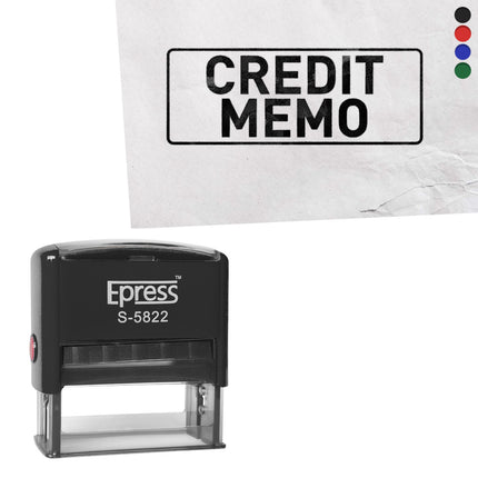 Credit memo stamp 58x22mm imprint - 1 pc