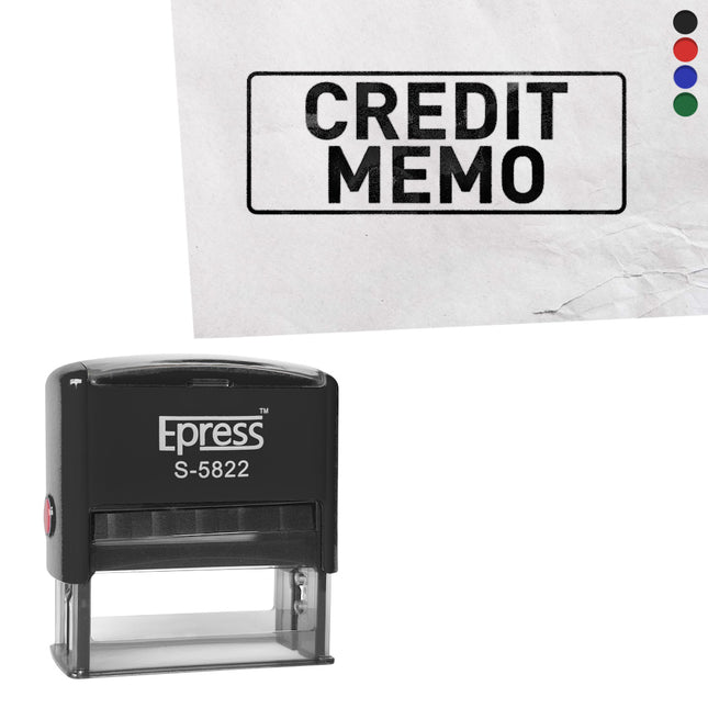 Credit memo stamp 58x22mm imprint - 1 pc