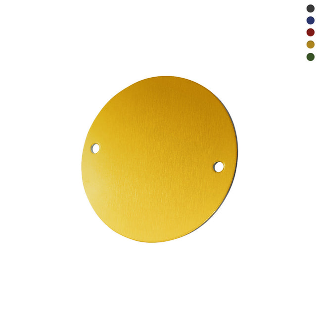Aluminum blank tag 50 mm with two holes  - 1 pc