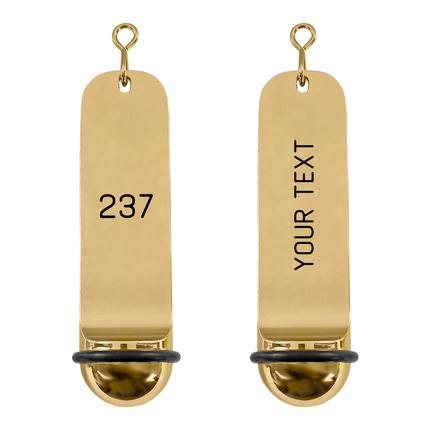 Classico hotel keychain gold engraved - 1 pc